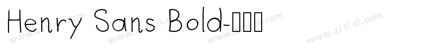 Henry Sans Bold字体转换